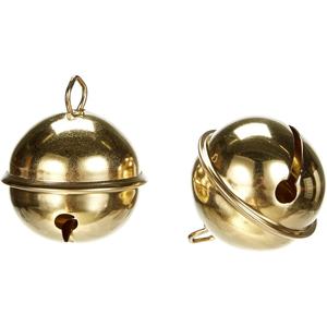 Adorno decorativo de Navidad colgante de campana de Metal chapado en oro para decoración festiva de árboles de vacaciones y pieza de regalo de decoración del hogar - Product Image 1