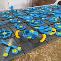 Engranaje de estructura mecánica 3D, modelo creativo, combinación de cursos de ciencia de iluminación educativa para niños para educación