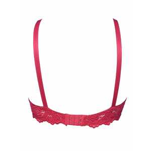Marron Broom-Soutien-gorge européen en dentelle rembourré léger avec/sans armature - Product Image 1