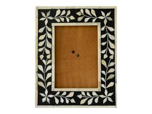 Fournisseur indien Incrustation de bois d'os de meilleure qualité détaillée Conception personnalisée Cadre photo à orientation verticale carrée Polissage lisse - Product Image 5