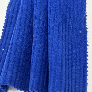 Chaîne tricot Spandex velours côtelé tissu 100% polyester large <span class=keywords><strong>largeur</strong></span> européen coton velours tissu coloré hiver vêtements de nuit pour veste - Product Image 2