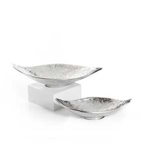 Bandeja para servir comida de diseño antiguo en casa, bandeja decorativa de Metal martillado para desayuno, venta al por mayor - Product Image 1