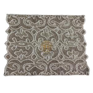 Beaded <b>Placemats</b> Handmade Cotton Round Decor Table Mat for Hotels Restaurants Events Export Factory Wholesale Supplier Bulk - Product Image 5