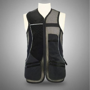 Gilet de tir respirant en maille pour homme avec écusson en cuir pour l'épaule, idéal pour le tir sur le faisan, le tir sur le volant et la chasse - Product Image 6