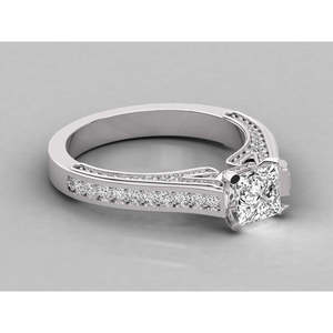 Bague pour femme en diamant solitaire de 10 carats cultivé en laboratoire - Product Image 2