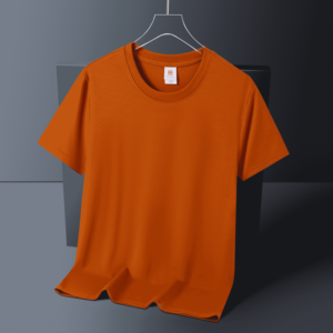 Camiseta de Algodón Peinado de 220 g/m², Cuello Redondo, Algodón Orgánico, Estampada, Gruesa, Lisa, Tallas Grandes para Hombre - Product Image 4