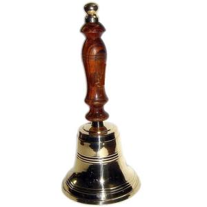 กระดิ่งทองเหลืองสำหรับเดินเรือพร้อมที่จับไม้แขวนผนังกระดิ่งตั้งโต๊ะของตกแต่งบ้านดีไซน์ใหม่ขายดี - Product Image 5