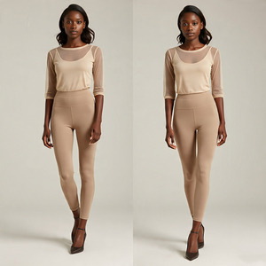 Camisa transparente y mallas para mujer, conjuntos de dos piezas de malla transparente, ropa transparente para fiesta, Club nocturno, conjuntos de dos piezas de malla transparente para mujer - Product Image 2