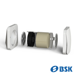 Ventilation à récupération de chaleur sans conduit BSK Zephyr avec contrôle WiFi, application et minuterie, faible bruit, flexible, pour écoles - Product Image 2