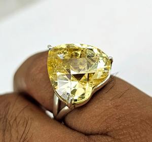 แหวนเงินสเตอร์ลิงทำด้วยมือทำด้วยมือ925แหวนเพชรซิทรีนแท้เครื่องประดับหินประจำเดือนเกิดใหม่เครื่องประดับมุกหรูหราของขวัญแฟชั่น - Product Image 4