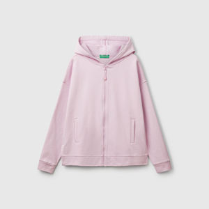 Sweat à capuche zippé pour femme Tissu en coton à coupe personnalisée Séchage rapide Respirant Style confortable pour sweats à capuche zippés décontractés pour femmes - Product Image 3