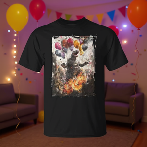 Camiseta de Mujer con Diseño de Monstruo Kaiju para Fiestas de Cumpleaños, Accesorio Promocional - Product Image 3