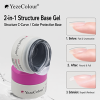 Gel UV LED Yeze Couleurs Longue Durée Écologique 18 Types Top Coat Extension Constructeur Non Toxique Nail Art Marque Privée OEM