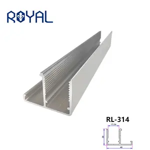 aluminium U channels to connect the slats to posts or frames