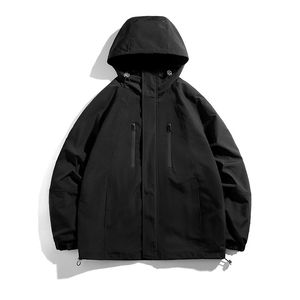 แจ็กเก็ตกันน้ำสำหรับกีฬากลางแจ้งของผู้ชายเสื้อฮู้ดแขนยาวซิปเต็มไซส์ XS ออกแบบได้ตามต้องการสำหรับฤดูหนาว - Product Image 1