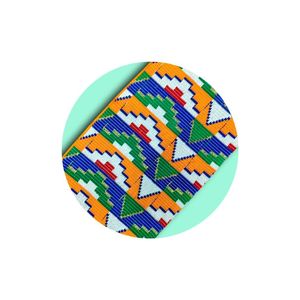 Tissu jacquard Kente traditionnel tissé 100% coton 270 GSM, motif ethnique, pour vêtements traditionnels et mode, largeur 51 pouces - Product Image 1