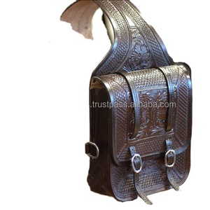 Bolsas de sillín de cuero genuino de alta calidad Y & Z para montar a caballo Suministros ecuestres de primera calidad disponibles a precio mayorista - Product Image 1