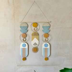 Elegant Handmade Indian Wall Hanging with Floral Embroidery, Wooden <b>Panel</b>, Artisan Home <b>Decor</b> Perfect for Global Wholesalers - Product Image 4