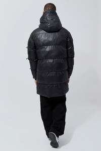 Outwear con capucha abajo Puffer High Street Coat Custom Warm Thick Outdoor Winter Coat Chaqueta acolchada con bolsillos - Product Image 6