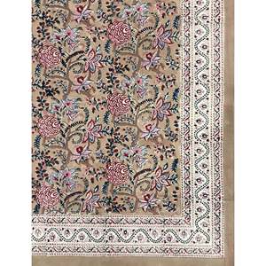 King Size 100% Cotton Hand Block Printed Double Bedsheet Pillow Covers Eco-Friendly Floral <b>Comforter</b> <b>Set</b> for Home 3pcs <b>Set</b> - Product Image 2