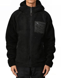 Tendance Fermeture Éclair Polaire Respirant À Capuche Pour Hommes De Luxe Hiver Essentiel Léger Chaud Outwear À Capuche Polaire Veste - Product Image 1