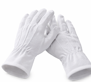 Guantes Formales Blancos QUICK WAY INDUSTRIES, Guantes de Vestir de Algodón para Ceremonias y Uso con Uniformes - Product Image 5