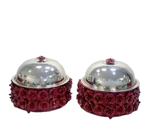 Réchaud en métal en laiton opulent conçu pour les mariages haut de gamme et les buffets d'hôtel parfait pour servir des aliments élégants - Product Image 3