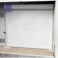 Porte à enroulement en aluminium prix usine, porte industrielle extérieure isolée, résistante au vent et antivol pour entrepôt