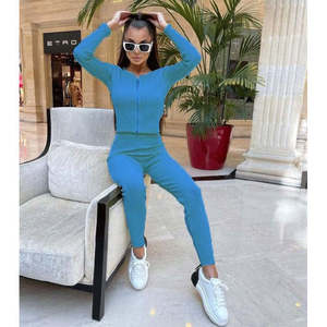 ชุดเสื้อสเวตเตอร์ถักซิปสำหรับผู้หญิง รุ่นแซฟไฟร์ คอลเลคชั่น 846 - Product Image 1