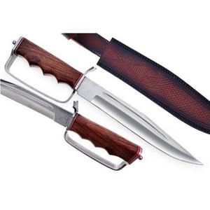 Couteau à lame fixe en acier J2 fait à la main, manche en bois, personnalisable, OEM, usage quotidien, chasse en plein air, environnements industriels, bricolage - Product Image 6