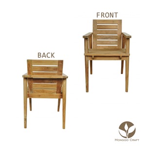 Premium Modern Solid Teak <b>Wood</b> Eco-Friendly <b>Arm</b> <b>Chair</b> for Restaurant Hotel & Villa Use - Product Image 6