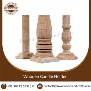 Elegant Design <b>Wooden</b> Candle Stand Raw Vintage Wood Color Assorted Set of 3 Bulk Sale <b>Wooden</b> Candle <b>Holder</b> From India - Product Image 2
