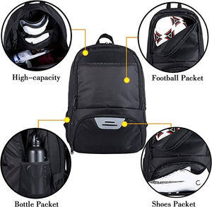 Soccer <b>Backpack</b> with Large Capacity for Training Matches and Daily Use - Product Image 5