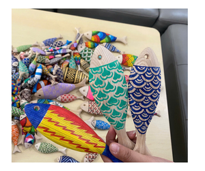 ปลาไม้ที่มีชีวิตชีวาโดยช่างฝีมือชาวเวียดนาม: งานฝีมือที่เป็นมิตรกับสิ่งแวดล้อมระดับพรีเมียมในปลาไม้ที่เหมาะสำหรับตลาดส่งออกสินค้าขายส่ง - Product Image 2