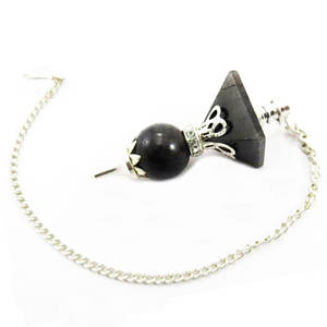 Aventurine bleue deux pièces pyramide boule pendule pendule en gros - Product Image 1