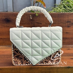 جودة عالية سعة كبيرة اليد مزخرف جلد مبطن أنيقة رسول حقيبة Crossbody للنساء مقبض كشكش حقيبة يد الكتف