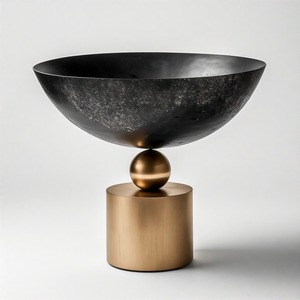 OpulenceCradle Bowl Bandeja Cuenco para servir en forma redonda personalizada para el hogar Hotel Boda Servir Decoración Uso Tazón - Product Image 1
