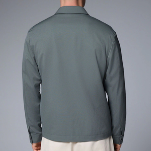 Hot Sale Winter Waterproof Breathable Knitted Coaches <b>Jacket</b> for <b>Men</b> Casual <b>Canvas</b> Single Button MOQ OEM Service - Product Image 2