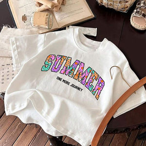 Vêtements d'été personnalisés, T-shirt à imprimé croptop pour femmes, haut court pour femmes, décontracté, respirant, pour femmes - Product Image 6