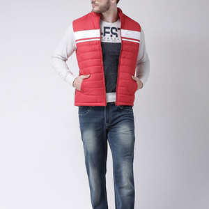 Conception personnalisée Veste bouffante sans manches légère pour l'extérieur Veste coupe-vent en duvet d'hiver pour hommes - Product Image 4