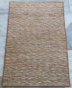 Tapis de luxe rayé en laine naturelle non teintée en jute cousu à la main Texture épaisse Design moderne pour salon ou hôtel Prix d'usine - Product Image 3