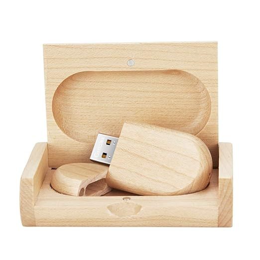 New Eco-friendly USB 3.0 Wooden Flash Drive Custom Logo 4Gb 16Gb 32Gb 64Gb Memory Stick Metal Case Wedding Pen Drive With Box