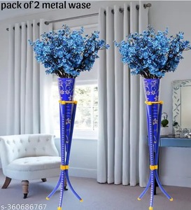 แจกันดอกไม้โลหะทำด้วยมืออันหรูหราพร้อมเคลือบทองแดงขัดเงาเหมาะสำหรับโต๊ะกลางและของตกแต่งทางเข้า - Product Image 3