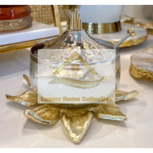 Bol d'affichage de bonbons de style rustique couleur or Accueil Hôtel et restaurant Articles de cuisine Fournitures OEM ODM et logo personnalisé disponible - Product Image 3