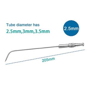 Tube d'aspiration Frazier en acier inoxydable, ensemble de qualité médicale, autoclavable, réutilisable, instruments de chirurgie générale et de diagnostic, manuel CE - Product Image 4