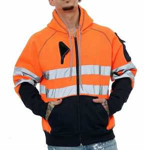 Vêtements de travail en gros, logo personnalisé, motif réfléchissant, chemise en polyester à manches longues haute visibilité, unisexe - Product Image 1