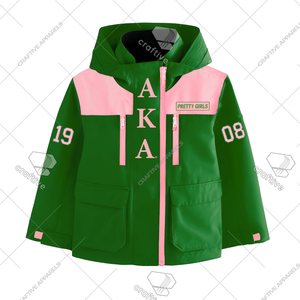 Chaqueta Cortavientos Personalizada Alpha Kapa Alpha, Chaqueta Cortavientos con Capucha de Alta Calidad, Chaqueta Deportiva Plegable - Product Image 1
