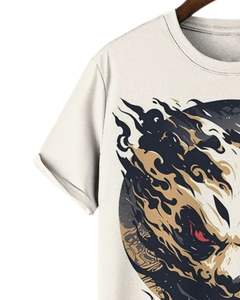 Camiseta Gráfica de Panda del Fabricante, Camiseta de Manga Corta de Algodón, Ropa de Calle Informal, Camiseta Estampada, Corte Holgado, Atuendo de Verano, Unisex - Product Image 3