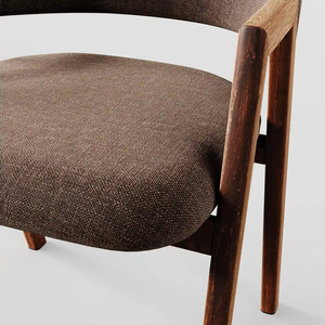 Con su base de madera única y su silueta fluida y de respaldo alto, esta silla agrega elegancia contemporánea a cualquier comedor 1508273 - Product Image 5