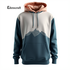 Pull à capuche léger pour hommes hiver décontracté élégant chaud imprimé coton mélangé tissu Durable doux confortable sweat - Product Image 5